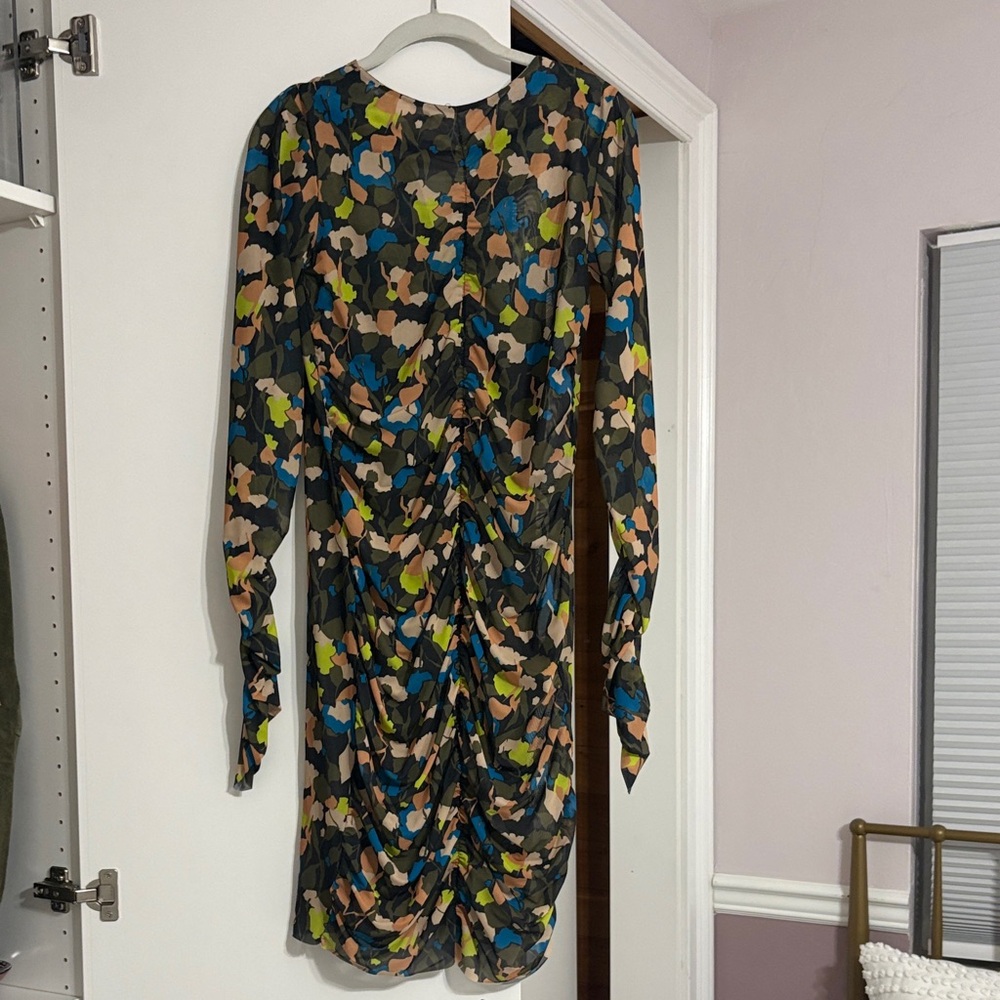 Ted Baker Vibrant Floral Long Sleeve Dress